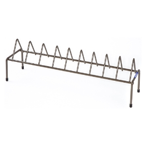 Handgun Rack - Coated Wire, Brown, 9 Pistols 