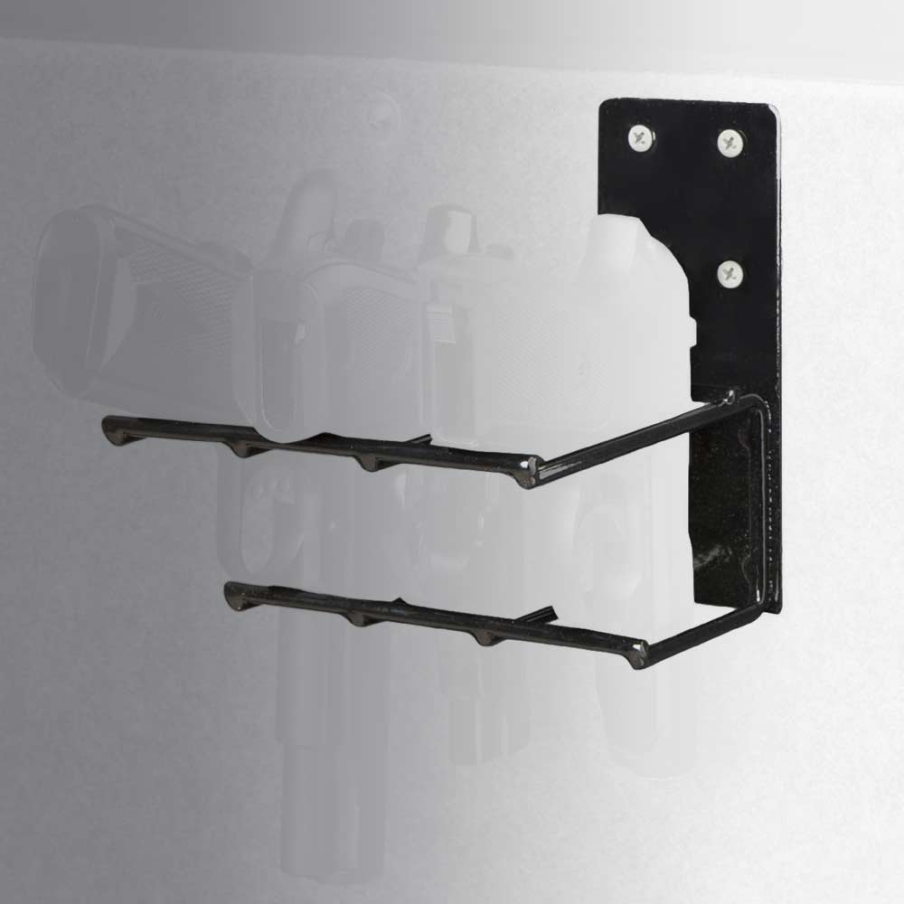 The Holster Gun Safe Rack - 3 Pistols, Black 