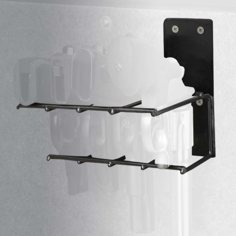 The Holster Gun Safe Rack - 4 Pistols, Black 