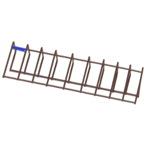 The Holster Add-On Gun Safe Rack - 9 Pistols, Brown 