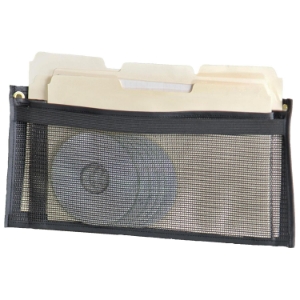 Gun Safe Rack File Pouch - Nylon Mesh, Black 