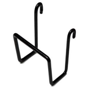 Small Pistol Hook - Coated Wire, Black 