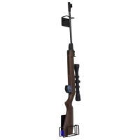 Mount Anywhere Rifle Rack - Coated Wire, Black
