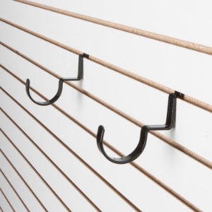1.5" Off-the-Wall Mount Anywhere Rifle Hooks - Black (Set of 2) 