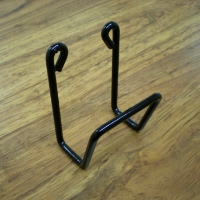 Small Handgun Holder - Coated Wire, Black