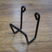 Large Handgun Holder - Coated Wire, Black