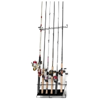Deluxe Vertical Fishing Rod Rack - 6 Rods