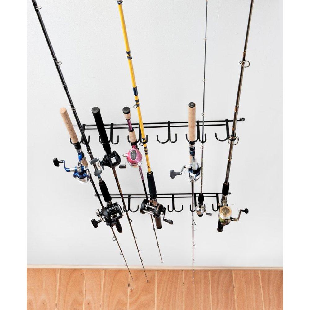 Overhead Fishing Rod Rack - Coated Wire, 12 Rods | DCG Stores Overhead Fishing Rod Rack - Coated Wire, 12 Rods | DCG Stores