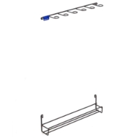 Vertical Fishing Rod Rack - Coated Wire, 6 Rods