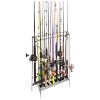 Freestanding Fishing Rod Rack - Coated Wire, 16 Rods 