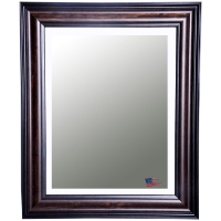 Wall Mirror - American Walnut Frame, Beveled Glass