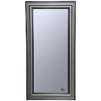 Rectangular Mirror - Antique Smoke & Black Frame