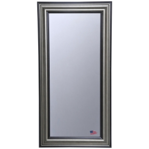 Rectangular Mirror - Antique Smoke & Black Frame 