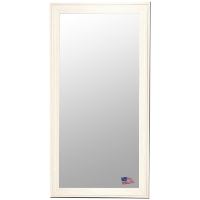 Rectangular Mirror - Barnwood White & Cream Frame