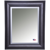 Wall Mirror - Brazilian Walnut Frame, Beveled Glass