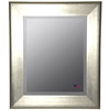 Wall Mirror - Brushed Silver Frame, Beveled Glass - RAY-R004