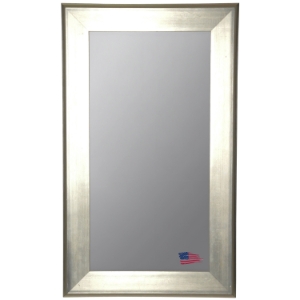 Floor Mirror - Brushed Silver Frame 