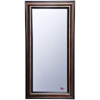 Rectangular Mirror - Copper Frame & Canyon Black Trim