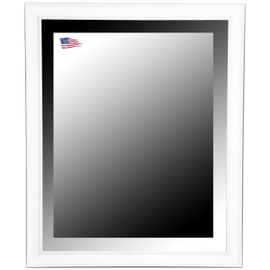 Wall Mirror - White Driftwood Frame, Beveled Glass 