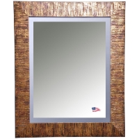 Hanging Mirror - Safari Bronze Frame, Beveled Glass