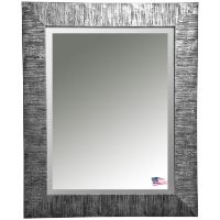Hanging Mirror - Safari Silver Frame, Beveled Glass