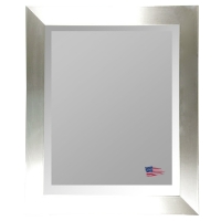 Wall Mirror - Stainless Silver Frame, Beveled Glass