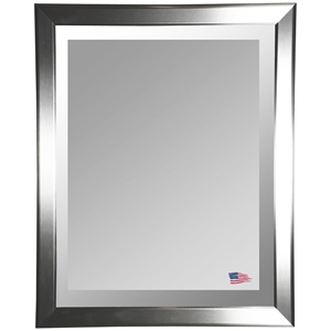 Wall Mirror - Silver Finished Frame, Beveled Glass 