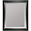 Wall Mirror - Black Angled Frame, Beveled Glass - RAY-R009