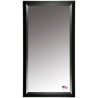 Rectangular Mirror - Black Angled Frame