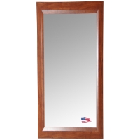 Rectangular Mirror - Walnut Finished Frame