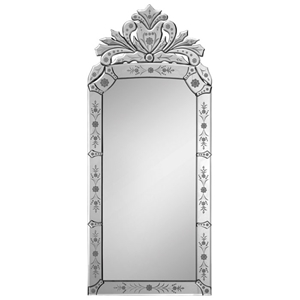 Aeera Mirror - Ornate Crown, Etched Details 