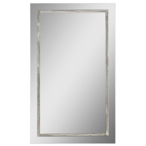 Stanton Mirror - Rectangular, Satin Nickel Metal Inlay 