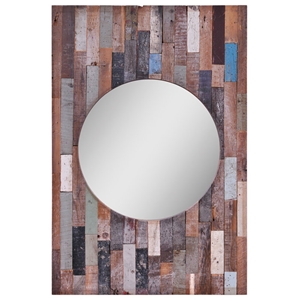 Turin Mirror - Round, Wood Frame 