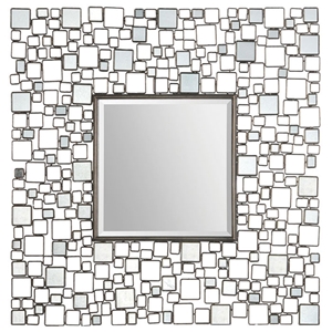 Opie Contemporary Mirror - Square, Metal Frame 