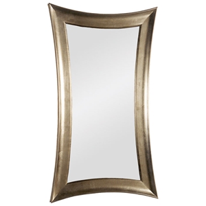 Carnivale Mirror - Silver Leaf Finished Frame, Concave Sides 