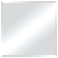 Square Contemporary Mirror - Beveled, Frameless