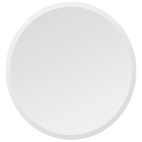 Round Contemporary Mirror - Beveled, Frameless