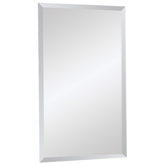 Rectangular Contemporary Mirror - Beveled, Frameless 