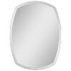 Contemporary Frameless Mirror with Bloated Sides 