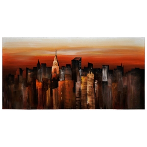 Twilight Oil Painting - High Gloss, Rectangular Canvas 