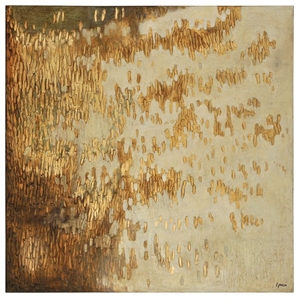 Gold Rush Oil Painting - Textured, Square Canvas 