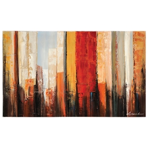 New York Morning Oil Painting - Abstract, Rectangular Canvas 