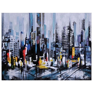 Metro Heights Oil Painting - Rectangular Canvas 