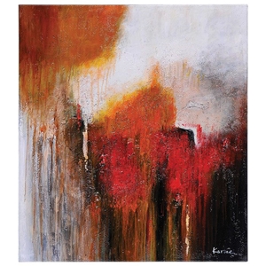 Aglow Oil Painting - Abstract Art, Rectangular Canvas 