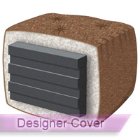 Platinum 10'' Twin XL Futon Mattress with Designer Cover