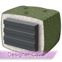 Platinum 10'' Full Futon Mattress with Designer Cover 