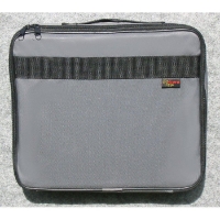 Large Document / Laptop Canvas Case - Velcro, Double Zipper