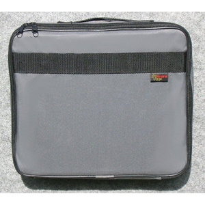 Large Document / Laptop Canvas Case - Velcro, Double Zipper 