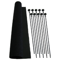 Rifle Rod Starter Pack - Velcro Hook, Loop Fabric (Set of 10)