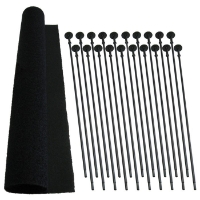 Rifle Rod Starter Pack - Velcro Hook, Loop Fabric (Set of 20)